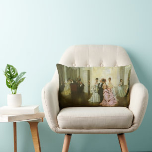 Zu früh von James Tissot, Vintage Viktorianische K Lendenkissen