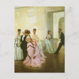 Zu früh von James Tissot, Vintage Viktorianische K Postkarte