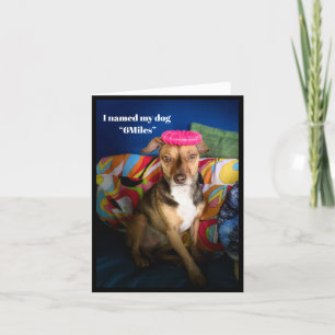 Zu Fuß 10 km täglich humorvolle Grußkarte Karte