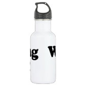 Zu Fuß ATM! Edelstahlflasche (Rückseite)