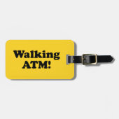 Zu Fuß ATM! Gepäckanhänger (Vorderseite horizontal)