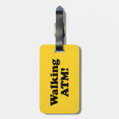 Zu Fuß ATM! Gepäckanhänger (Rückseite vertikal)