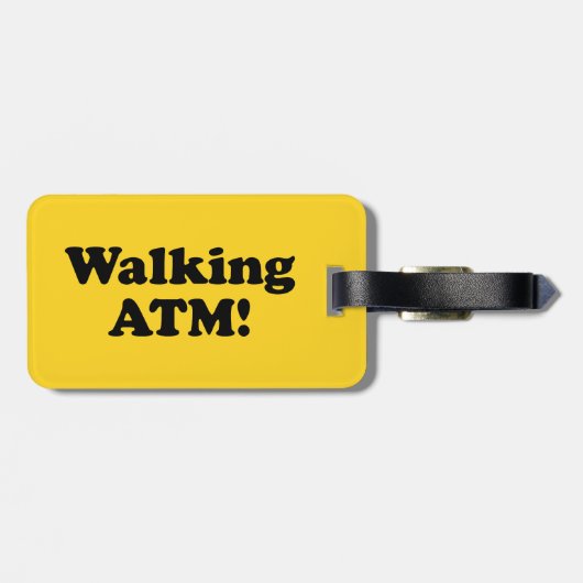 Zu Fuß ATM! Gepäckanhänger (Rückseite horizontal)