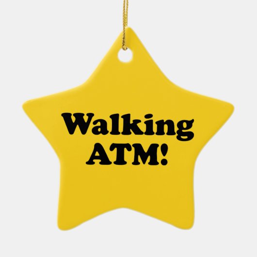 Zu Fuß ATM! Keramik Ornament (Vorne)