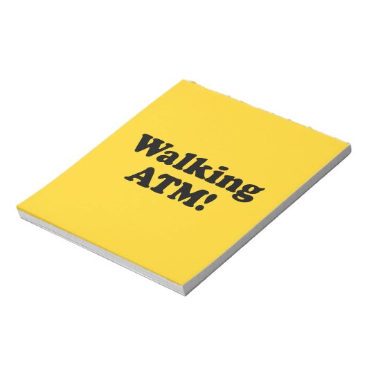 Zu Fuß ATM! Notizblock (Rotiert)