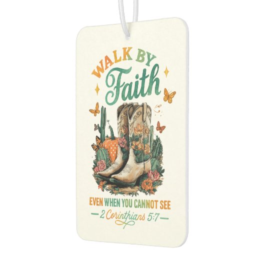 Zu Fuß durch den Glauben... Autolufterfrischer (Links)