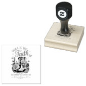 Zu Fuß durch den Glauben... Gummistempel (Stempel)