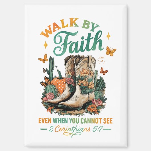 Zu Fuß durch den Glauben... Magnet (Vorderseite)