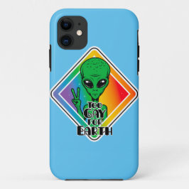 Zu Gay For Earth Funny Alien UFO Case-Mate iPhone Hülle