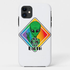 Zu Gay For Earth Funny Alien UFO Case-Mate iPhone Hülle