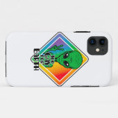 Zu Gay For Earth Funny Alien UFO Case-Mate iPhone Hülle (Rückseite (Horizontal))