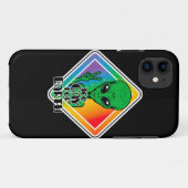 Zu Gay For Earth Funny Alien UFO Case-Mate iPhone Hülle (Rückseite (Horizontal))