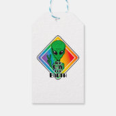 Zu Gay For Earth Funny Alien UFO Geschenkanhänger (Rückseite)
