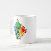 Zu Gay For Earth Funny Alien UFO Kaffeetasse (Vorderseite Links)