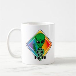 Zu Gay For Earth Funny Alien UFO Kaffeetasse