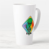 Zu Gay For Earth Funny Alien UFO Milchtasse (Rechte Ecke)