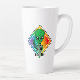 Zu Gay For Earth Funny Alien UFO Milchtasse