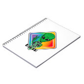 Zu Gay For Earth Funny Alien UFO Notizblock (Linke Seite)