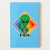 Zu Gay For Earth Funny Alien UFO Planer (Rückseite)