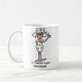 Zu geben ist besser als empfängt! kaffeetasse (Links)