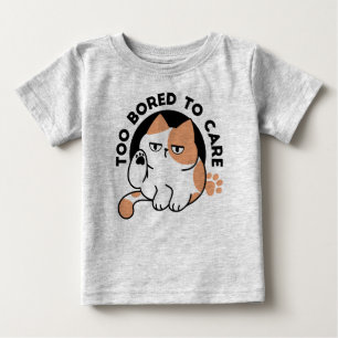 Zu gelangweilt, um sich zu kümmern – Lustiger Zita Baby T-shirt