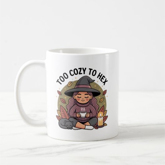Zu gemütlich zu Hex - Chibi Hexentee Kaffeetasse (Links)