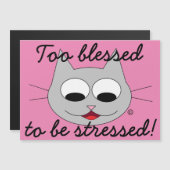 zu gesegnet, um belastete Magnetkarte zu sein (Vorne/Hinten)