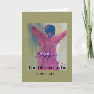 Zu gesegnet, um betrunken Grußkarte zu sein Karte