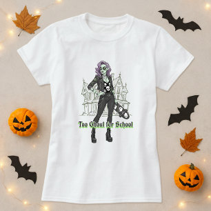 Zu Ghoul zum T-Shirt zu SchulHalloween; Ghoul Girl