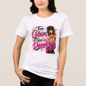 Zu glamourös Tri-Blend shirt (Vorderseite)