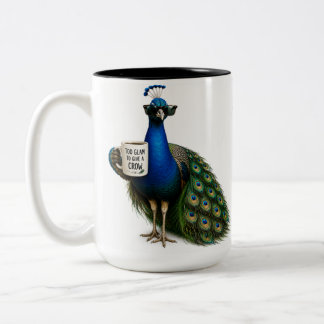 Zu glamourös, um eine Krähe zu beachten – Lustiger Zweifarbige Tasse