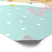 Zu glänzen, um ein Niedliches, sonniges Mädchen zu Poster (Ecke)