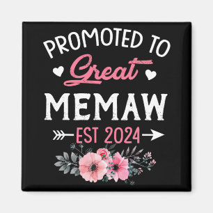 Zu Great Memaw Est 2024 Blume Magnet