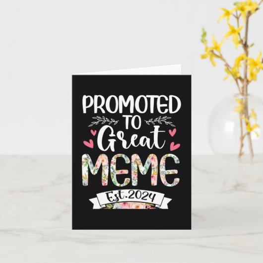 Zu Great Meme Est 2024 Mütter Day Karte (Gelbe Blume)