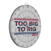 ZU GROSS BIS RIG 2024 DARTSCHEIBE (Vorderseite Links)