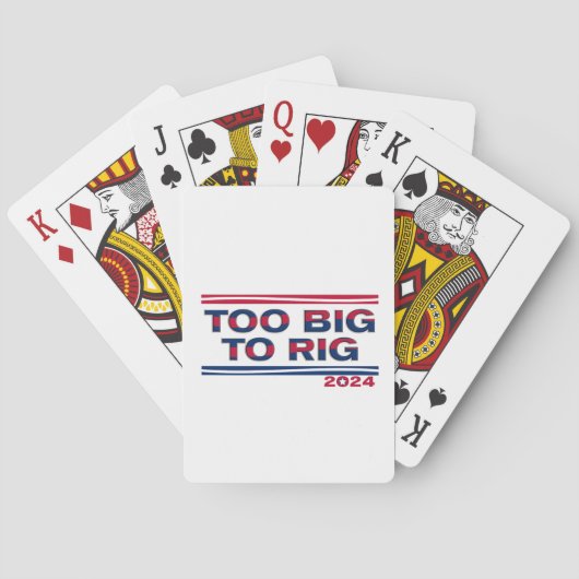 ZU GROSS BIS RIG 2024 SPIELKARTEN (Rückseite)