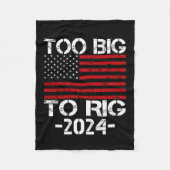 Zu groß für die Wahlen 2024 Fleecedecke (Vorderseite)