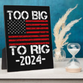 Zu groß für die Wahlen 2024 Fotoplatte (Seite)