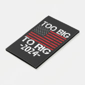 Zu groß für die Wahlen 2024 Post-it Klebezettel (angewinkelt)