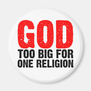 ZU GROSS FÜR EINE RELIGION MAGNET