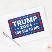 Zu groß für Rig Pro Trump 2024 Kampagne gegen Bide Rechteckiger Aufkleber (Umschlag)