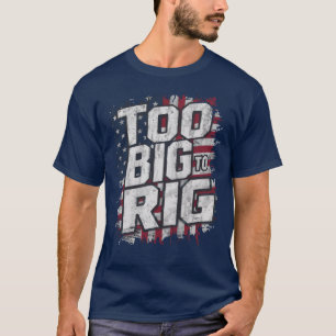 Zu groß um lustig zu manipulieren Trump 2024 Dunks T-Shirt