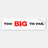 ZU GROSS VERSAGEN AUTOAUFKLEBER (Vorne)