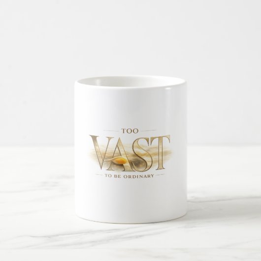 Zu großartig, um gewöhnlich zu sein Jupiter Celest Kaffeetasse (Mittel)
