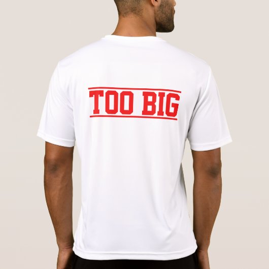 "Zu großes" Shirt (Rückseite)