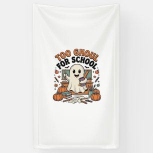 Zu gruselig für die Schule Vintage-Geisterlehrer H Banner