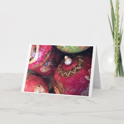 ZU "GUTEN FREUNDEN" SCHÄTZEN WIR BEI CHRISTMAS KARTE (Vorderseite)