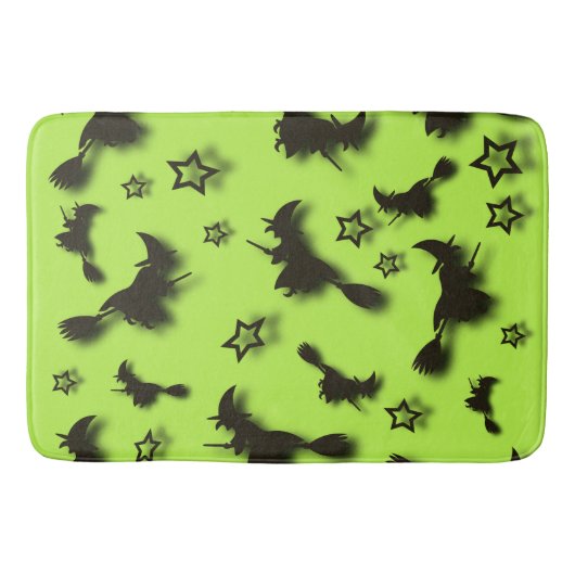 Zu Halloween Abend 3D unter Sternen fliegen Badematte (Vorderseite)