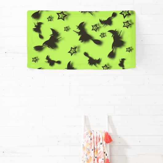 Zu Halloween Abend 3D unter Sternen fliegen Banner (InSitu)