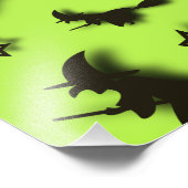 Zu Halloween Abend 3D unter Sternen fliegen Fotodruck (Ecke)